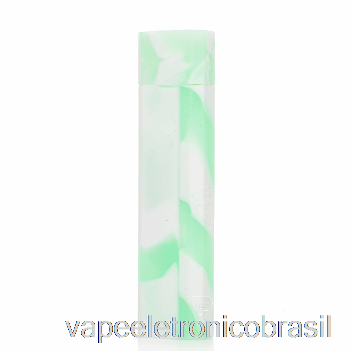 Vape Eletrônico Branco Rinoceronte Silicone Dab Out [quartzo] Branco Menta (brilho Uv)